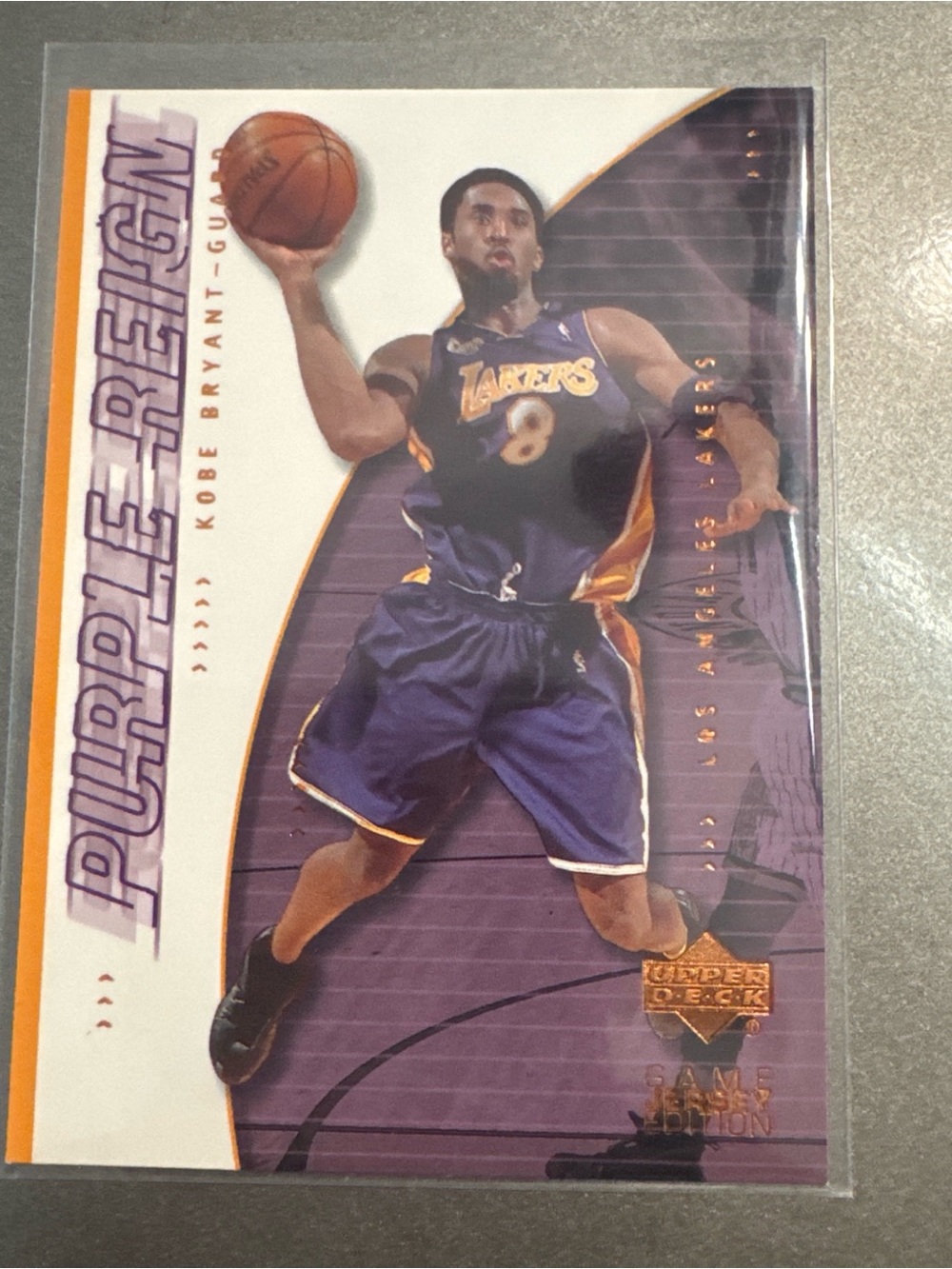 Upper Deck Purple Reign Kobe Bryant Kids Trading Card - Purple